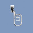 Silver Mobile Phone Pendant - 15mm 