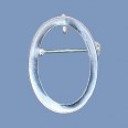 Silver Brooch/Pendant - 25mm x 18mm 