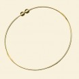 Gold Plated Bangle - 75mm Diameter 