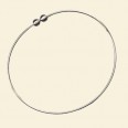 Silver Plated Bangle - 75mm Diameter 