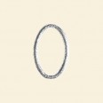 Silver Plated Closed Ring - 26mm x 15mm 