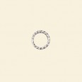 Silver Plated Closed Twisted Ring - 8mm - Packs
