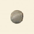 Pandora Style Silver Metal Mesh Bead