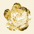 Gold Plated Flower Bead -  30mm - Pack of 10