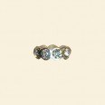 Pandora Style Metal Beads with Inset Crystals