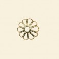 Gold Plated Filigree Bead Caps - 13mm - Pack of 10