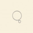 Silver Plated Closed Twisted Ring with Loop - 10mm - Packs