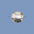 Silver and Mineral Disc Nugget Bead - 15mm 