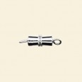 Silver Plated Barrel Clasp - 10mm 