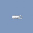 Silver Coil Ends - 5mm x 2.5mm 