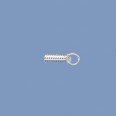 Silver Coil Ends - 5mm x 1mm 
