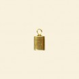Gold Plated Cord End - 3mm Diameter - Pack of 10 