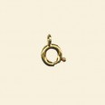 Gold Plated Bolt Ring - 7mm - Pack of 10 