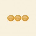 Yellow Dyed Jade Round Beads - 8mm - 16" String 