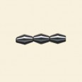 Haematite Bicone Bead - 8mm x 12mm - 16" String