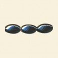 Haematite Oval Twist Bead - 7mm x 12mm - 16" String