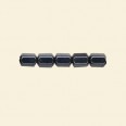Haematite Faceted Tube Bead - 8mm x 6mm - 16" String