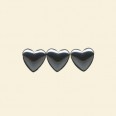 Haematite Heart Bead - 12mm - 16" String