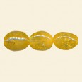 Gold Dyed Crackle Quartz Nugget Beads - 16x12mm