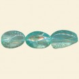 Aqua Dyed Crackle Quartz Nugget Beads - 16x12mm