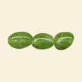 Green Dyed Crackle Quartz Nugget Beads - 16x12mm