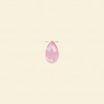 Rose Quartz Faceted Drop Bead - 9mm x 13mm 