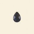 Black Onyx Faceted Drop Bead - 18mm x 13mm 