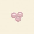 Rose Quartz Bead - 6mm  Half Drilled - Pack of 10