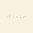Mother of Pearl Flat Star Beads - 6mm - 16" String