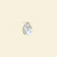 Mother of Pearl Faceted Drop - 18mm x 13mm 