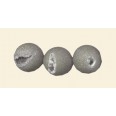 Grey/White Agate Bead with Crystal Eye - 10mm - Pack of 10 