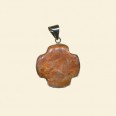 Orange Calcite Pendant - 30mm 