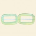 Jade Hollow Rectangular Oval Beads - 35mm x 20mm - 16" String