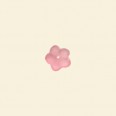 Pink Flower Matt Glass Beads - 8mm - Pack of 10 