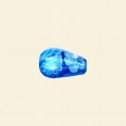 Blue Millefiori Glass Drop Beads - 14mm x 10mm 