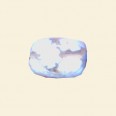 White Millefiori Glass Beads - 15mm x 10mm 