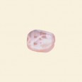 Pink Pressed Glass Nugget Bead - 13mm x 10mm - Pack of 10 