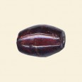 Red Glass Silver Foil Barrel Bead - 25mm x 15mm 