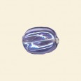 Purple Lustred Glass Nugget Beads - 15mm x 10mm - Pack of 10 