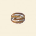 Topaz Lustred Glass Nugget Beads - 15mm x 10mm - Pack of 10 