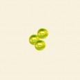 Lime Lustred Glass Round Beads - 4mm - Pack of 10 