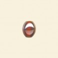 Orange Lustred Glass Oval Beads - 10mm x 8mm - Pack of 10 