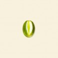 Lime Lustred Glass Oval Beads - 10mm x 8mm - Pack of 10 
