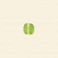 Green Matt Glass Flat Disc Bead - 6mm - Pack of 100 