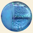 Aqua Two-Tone Glass Silver Foil Flat Disc Bead - 30mm 