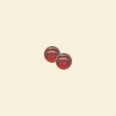 Red Glass Transparent Round Beads - 4mm - Pack of 10 