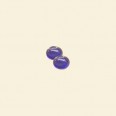 Dark Blue Glass Transparent Round Beads - 4mm - Pack of 10 
