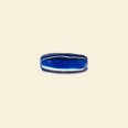 Blue Glass Lustre Beads - 13mm x 9mm - Pack of 10 