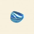 Aqua Glass Lustre Nuggets - 15mm x 10mm - Pack of 10 