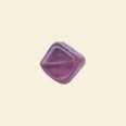 Purple Glass Lustre Cube Beads - 8mm - Pack of 10 